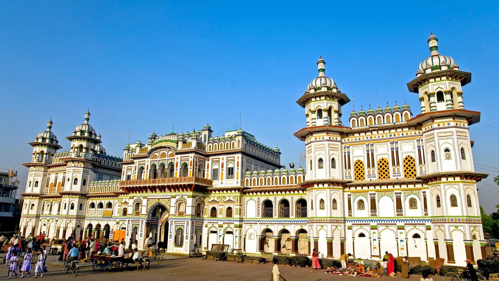 Janaki Mandir, Janakpur, Nepal — wide front view